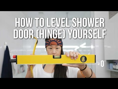 How To Level Your Shower Glass Swing Door In MINUTES - By YOURSELF!