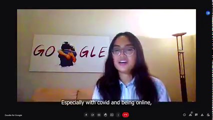 25K views · 748 reactions | The votes are in!  Congratulations to this year’s #DoodleForGoogle winner, Sophie Araque-Liu, whose artwork is featured on the Google homepage today. Watch Doodle for Google contest Judge and Rare Impact Fund and Rare Beauty Founder Selena Gomez surprise Sophie with the big news, and learn more about her winning Doodle → goo.gle/3Aogx9u | Google | Facebook