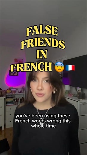 Frenchwithfer on Instagram: "🚫 Don’t get tricked by these French words! They look familiar, but they’re NOT what you think 😬 👉 Save this for your next French convo! #frenchlesson #learnfrench #frenchmistakes #frenchgrammar #falsefriends #tcfcanada #tefcanada #tefcanadapreparation #francophoneimmigration #frenchtips #frenchlearning #frenchforbeginners"