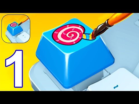 Keyboard Art - Gameplay Walkthrough Part 1 Level 1 - 7 New Mobile Game (Android, iOS)