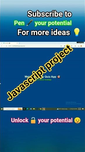 Quiz App using HTML, Css, Javascript #computerscience