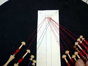 Cloth Stitch in Bobbin Lacemaking