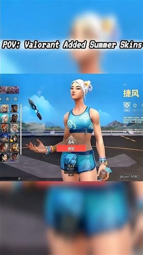 VALORANT Agents in Swimsuit 😳 #shorts #valorant