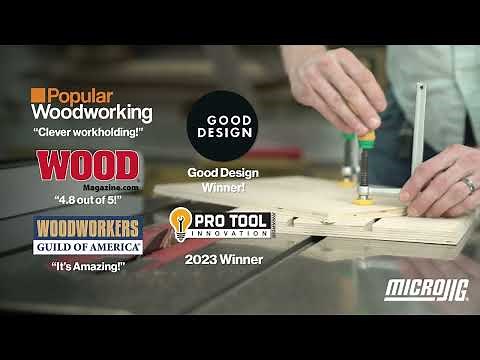 MatchFit Dovetail Clamps - Create your own clamp tracks with just a router bit.