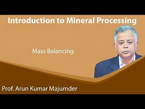 Lecture 45 : Mass Balancing