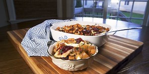 Brie, Bacon and Cranberry Pasta Bake
