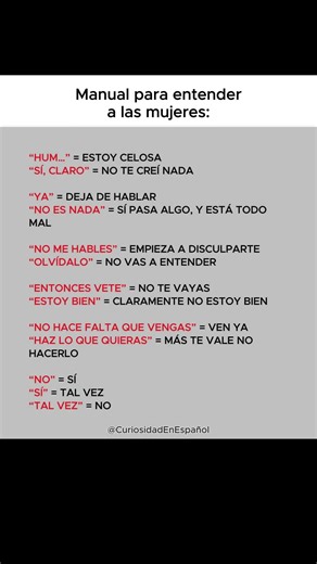 Lo que las MUJERES dicen y lo que REALMENTE SIGNIFICA 😳🧠