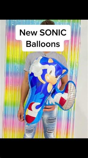 New Sonic Character Balloons for Kids' Birthdays