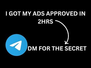 How to run approved telegram ads in 2hr