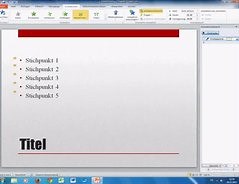 In PowerPoint die Stichpunkte einzeln eintragen - so geht's