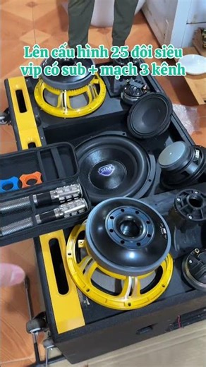 @Gia Lai Portable Speakers: Configuring a 25-pair portable speaker system with subwoofer for our ...