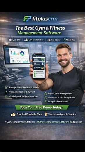FitPlusCRM | Best Gym Management Software in India | Gym & Fitness CRM | #FreeGymSoftware | #gym