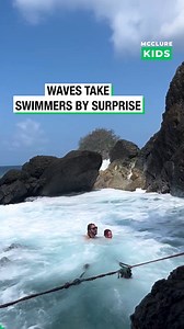 Waves Take Swimmers by Surprise | McClure Kids