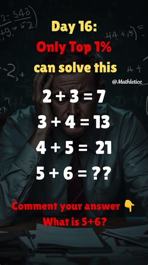 Day 16: 99% Will Fail This Math Logic Puzzle | Brain Teaser #brainteaser