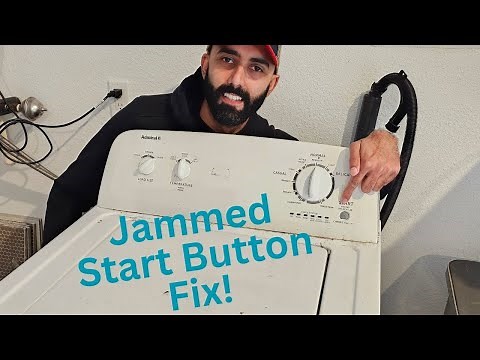Fixing A Jammed Start Button On A Whirlpool/Kenmore Washer!