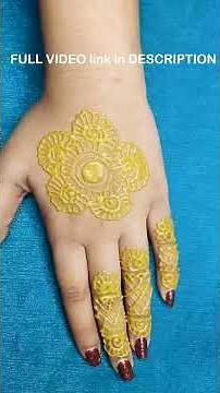 Easy Arabic Mehndi Design | Simple & Beautiful Mehndi Art for Beginners | Easy Mehandi Art & Design