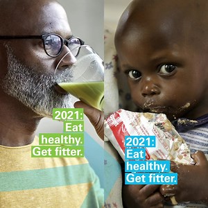 59 reactions · 15 shares | When you decide on your resolutions this year, do something special. Make a Resolution for Two- one for yourself and one for malnourished children. So when you eat healthy and get fitter, they do too. | UNICEF | Facebook