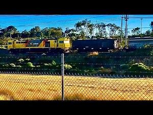 S3311 returns to Kwinana Alcoa: Backlit morning rail action!