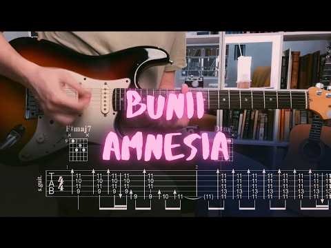bunii - amnesia | Guitar Cover | Tabs | Playthrough