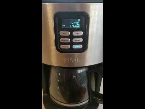 Coffee maker clean button or light reset