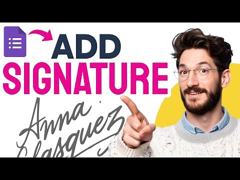 How to Add SIGNATURE in Google Forms (Step by Step)