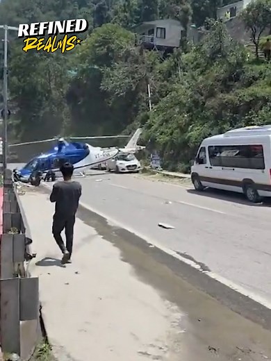 Crazy and unexpected helicopter mishaps caught on camera - pure adrenaline moments! ⚡😲 #HelicopterCrash #AdrenalineRush #flighttime #AirborneAdventures #helicopter | Refined Realms