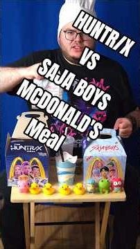 I tasted both KPop Demon Hunters McDonald's meals and made unhinged food combinations. 🐯💜🦁