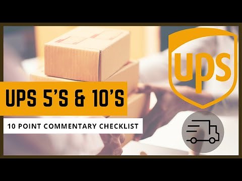 UPS 5’s & 10’s (UPS 10 Point Commentary Checklist)