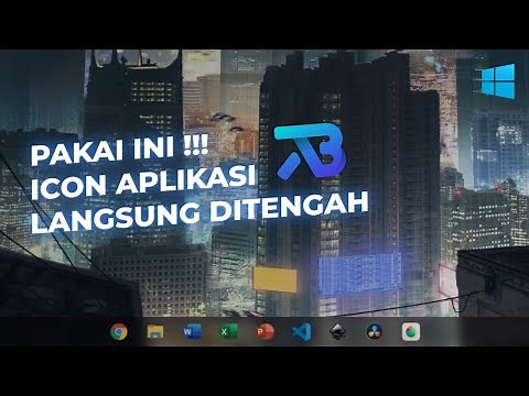 Tutorial Cara Mengatur Icon Taskbar Agar di Tengah Menggunakan TaskbarX | Indonesia
