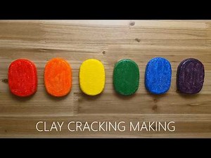 Rainbow tico ice cream clay cracking making 4 무지개 티코 아이스크림 흰폼 클레이로 만들기 4