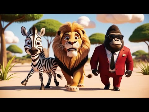 LION AND ZEBRA - AN UNLIKELY FRIENDSHIP | KIDS FAIRY TALES STORY IN ENGLISH | ANIMATION