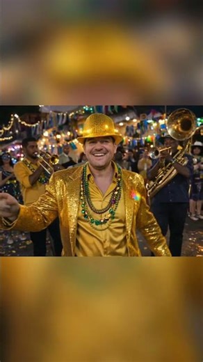 LED Flashing Light Up Fedora Hat with Gold Sequins