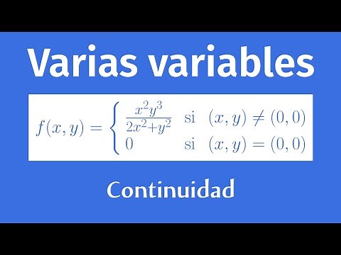 Continuidad de una función de dos variables