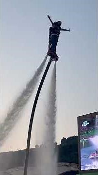 Flyboard ride is so fun 🤪😚✌️ #amusementpark #adventure #flyboard #bluesilver