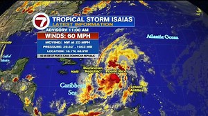 29K views · 244 reactions | 11 A.M. ADVISORY - Isaias remains a tropical storm with maximum sustained winds of 60 mph. Parts of Florida remain in the cone. Watches could be issued later today. FORECAST CONE: https://bit.ly/3gkzbT | WSVN-TV | Facebook