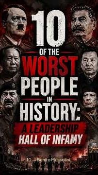 10 of the Worst People in History: A Leadership Hall of Infamy