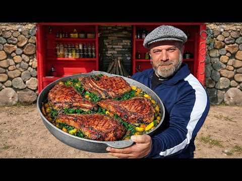 Juicy Steaks Grilled Inside A Car Engine Bay Grill!