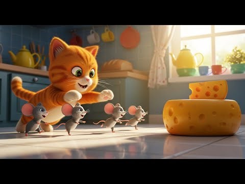 🐱🐭 Cats & Mice: The Great Cheese Chase! 🧀✨ | Fun Friendship Adventure for Kids