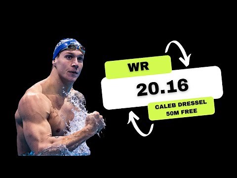 Caeleb Dressel's Epic World Record: Fastest 50m Freestyle Swim Ever!
