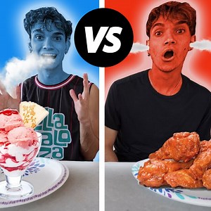 EATING ONLY HOT vs COLD FOOD FOR 24 HOURS! | Dobre Brothers