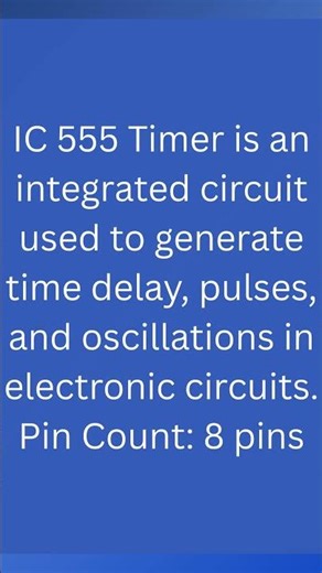 What is IC 555 Timer? | IC Basics Explained Simply#IC555 #TimerIC #electronicsbasics