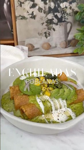 Enchiladas poblanas, an unforgettable and uncomplicated recipe #enchiladas #mexicanfood #chicken