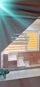 ZebraDecor Târgoviște Jaluzele Alb Negru Geometrice Semitransparente și Rolete Zi-Noapte Portocalii