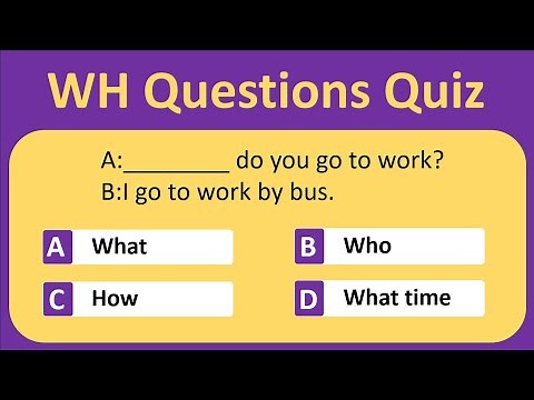 WH Questions Quiz | Present simple (WH Qs) Test | ESL Quiz
