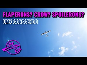 UMX Conscendo Inverted Flight Test with Flapperon Crow Setup