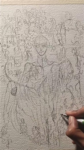 Drawing Ken Kaneki Tokyo Ghoul ( Part -1 ) . #tokyoghoul