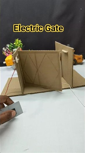 Electric Gate System with DC Motor Smart Automation Project#youtubeshorts#shorts #diy#motor#project