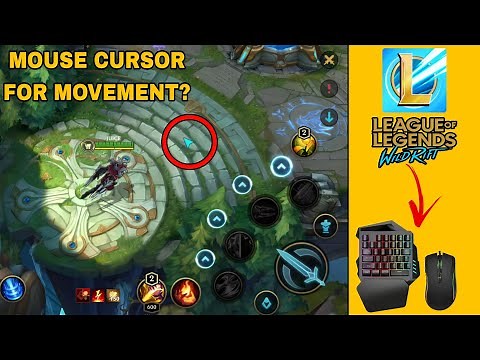 TUTORIAL FOR MOUSE CURSOR MOVEMENT ON LEAGUE OF LEGENDS WILD RIFT WITH MOUSE AND KEYBOARD