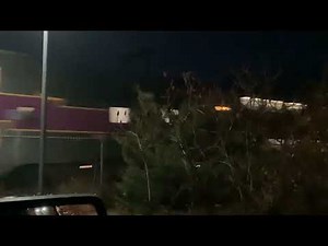 MBTA Kingston line outbound 6027 arriving into Kingston with F40PH-3C 1033 leading, CTC-5 1847 trail