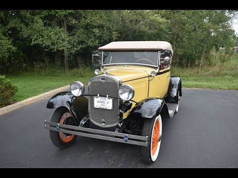 Restored, 1930 Ford Model A Roadster Start up and Test Drive